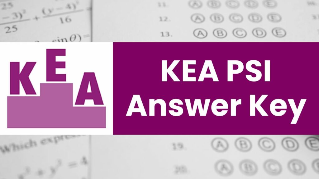 KEA PSI Answer Key