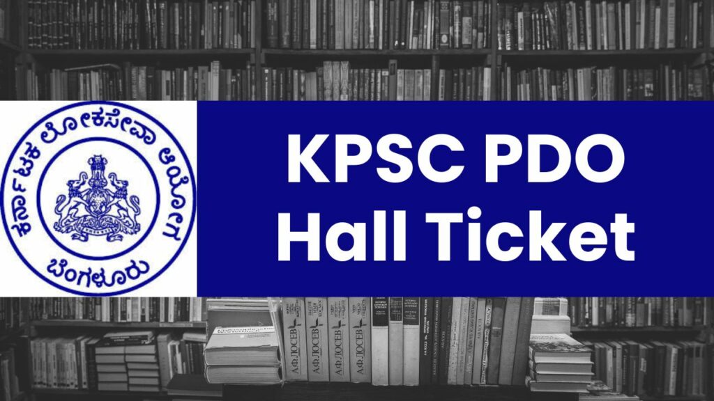 KPSC PDO Hall Ticket