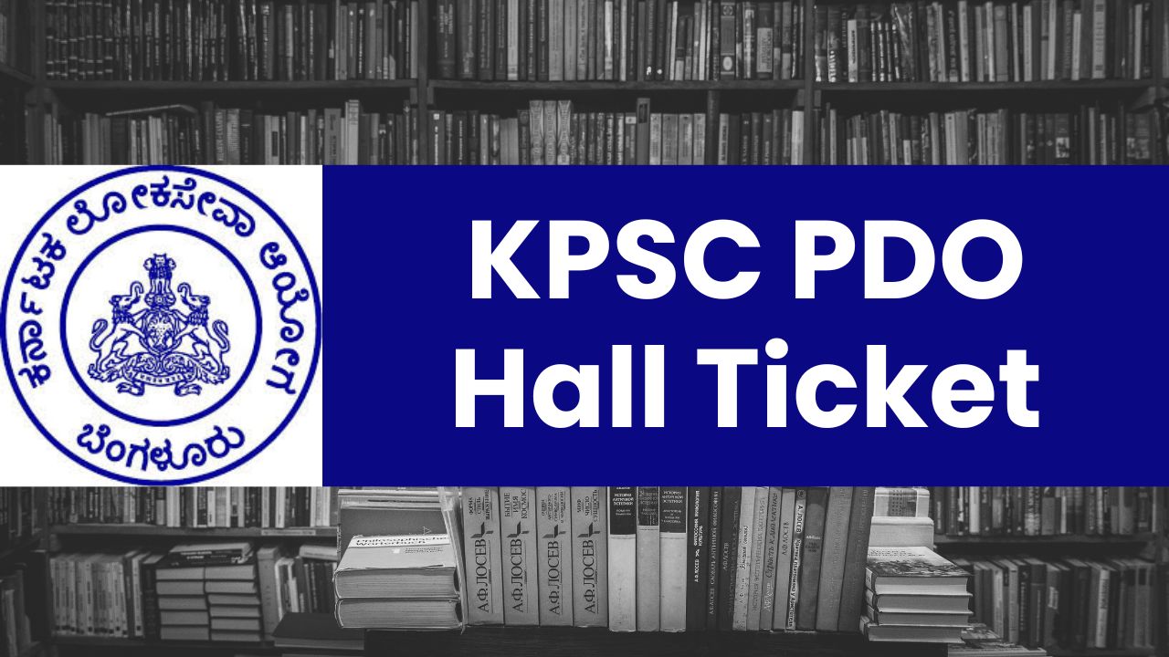 KPSC PDO Hall Ticket